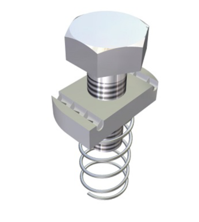 TUERCA MORDAZA 3/8" CON RESORTE Y TORNILLO HEXAGONAL - S/M